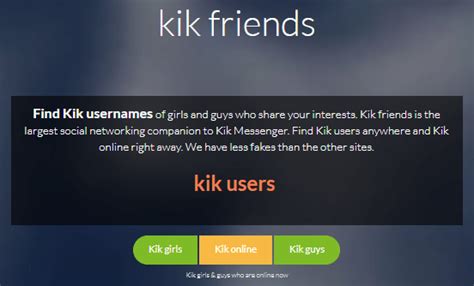 kik friends|FAQ